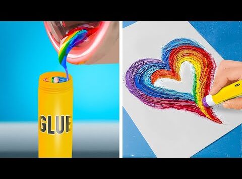 ¡INCREÍBLE! 🌈✨ IDEAS DE MANUALIDADES ARCOÍRIS PARA DÍAS ABURRIDOS