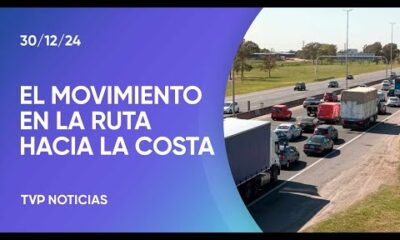 Intenso tránsito vehicular hacia la Costa Atlántica