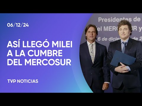 Javier Milei llegó a la cumbre del Mercosur: Argentina asume la presidencia pro témpore del Mercosur