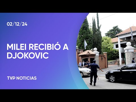 Javier Milei recibió a Novak Djokovic en Olivos
