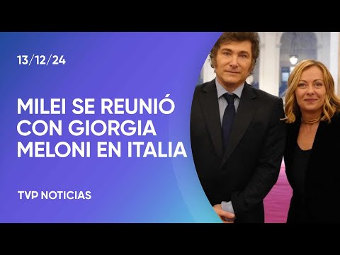 Javier Milei se reunió con Giorgia Meloni en Italia Javier Milei se reunió con Giorgia Meloni en Italia