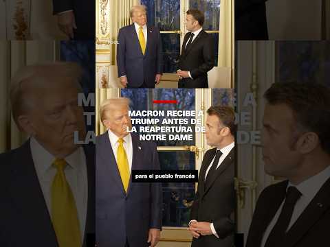 Macron recibió a Trump antes de la reapertura de Notre Dame