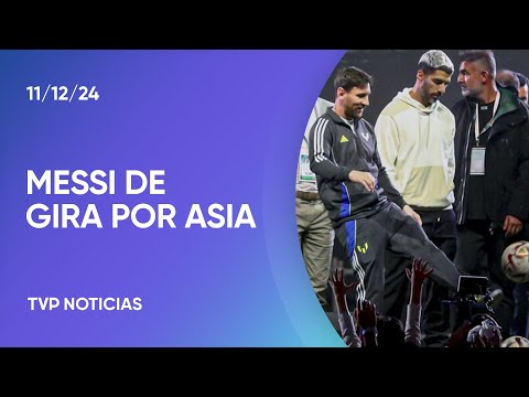 Messi en un evento benéfico en Azerbaiyán