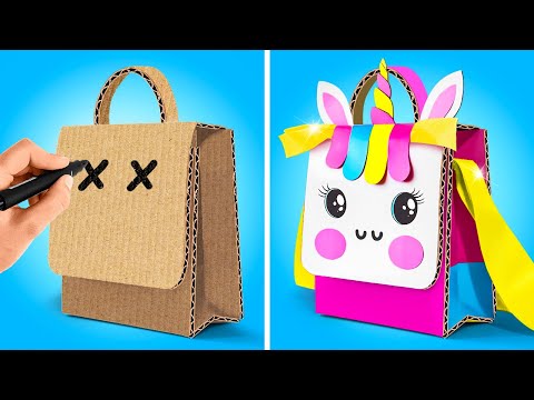 MOCHILA DE CARTÓN DIY 📦🎒 ¡ASOMBROSAS MANUALIDADES ARCOÍRIS CON PAPEL! ✨ MOCHILA DE CARTÓN DIY 📦🎒 ¡ASOMBROSAS MANUALIDADES ARCOÍRIS CON PAPEL! ✨