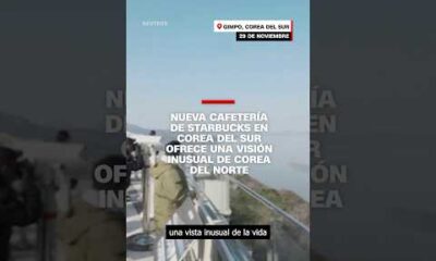 Nueva cafetería de Starbucks en Corea del Sur ofrece una visión inusual de Corea del Norte