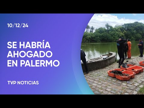 Operativo en los lagos de Palermo: buscan a un hombre desaparecido Operativo en los lagos de Palermo: buscan a un hombre desaparecido