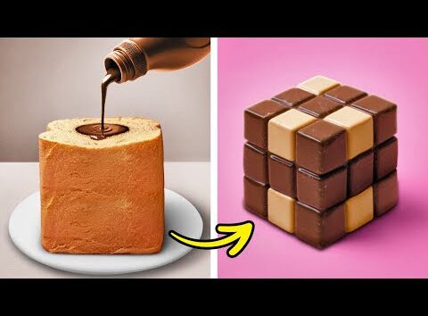 PASTEL DE CHOCOLATE EN CUBOS 🍫🎂 ¡POSTRES FÁCILES Y DELICIOSOS EN MINUTOS! ⏰