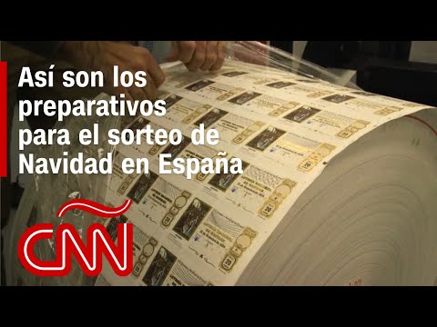 Preparativos para el tradicional sorteo de Navidad con el premio del Gordo en España