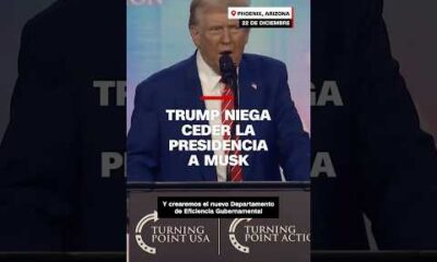 Trump reacciona a la gente que dice que Elon #Musk está al mando del Gobierno