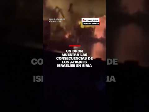 Un dron muestra las consecuencias de los ataques israelíes en Siria Un dron muestra las consecuencias de los ataques israelíes en Siria