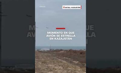 Video muestra momento en que avión se estrella en #Kazajstán