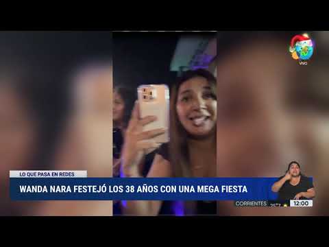 Wanda festejó los 38 con una mega fiesta
