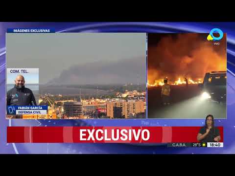 AMBA: incendio en la reserva de Hudson