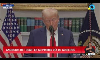 Anuncios de Trump en su primer día de gobierno