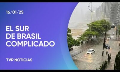 Brasil: fuertes lluvias provocan inundaciones en Camboriú