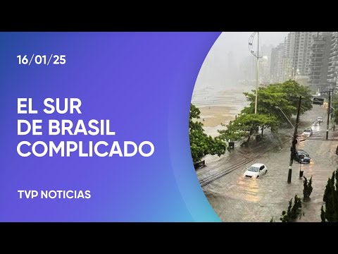 Brasil: fuertes lluvias provocan inundaciones en Camboriú Brasil: fuertes lluvias provocan inundaciones en Camboriú