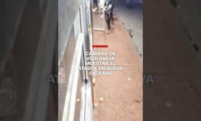 Cámara de vigilancia muestra el ataque en Nueva Orleans