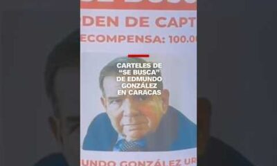 Carteles de “se busca” de Edmundo González en Caracas