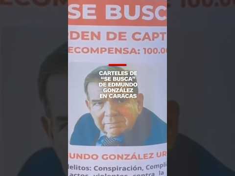 Carteles de “se busca” de Edmundo González en Caracas Carteles de “se busca” de Edmundo González en Caracas