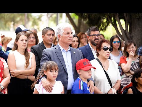 Claudio Poggi en Plaza “Ejército de los Andes”