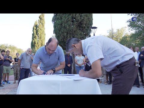 Claudio Poggi reincia la obra de gas en Cortaderas
