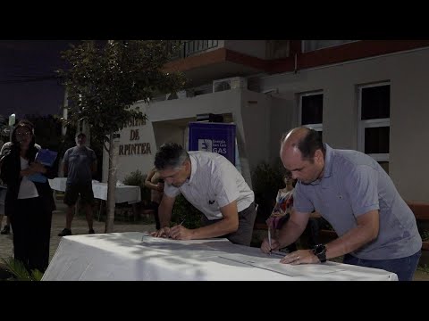 Claudio Poggi reinicia la obra de gas en Carpintería