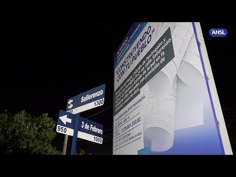 Claudio Poggi visita obras en Villa Mercedes Claudio Poggi visita obras en Villa Mercedes