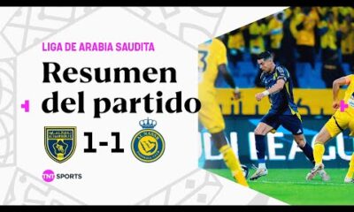 Con CRISTIANO RONALDO, AL NASSR IGUALÃ ante AL TAAWOUN | #AlTaawoun 1-1 #AlNassr | Resumen