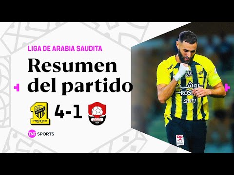 Con GOL de BENZEMA, AL ITTIHAD GOLEÃ a AL RAED y sigue en la CIMA | #AlIttihad 4-1 #AlRaed | Resumen