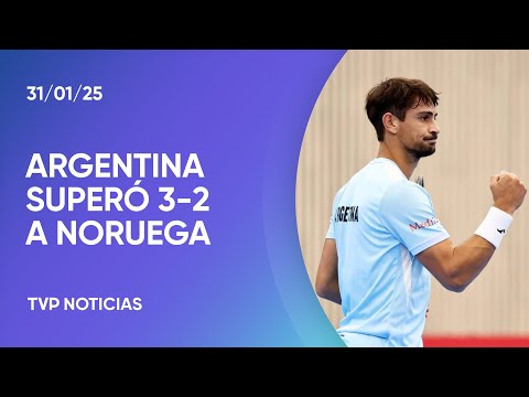 Copa Davis 2025: gran triunfo de la Argentina ante Noruega