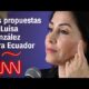 ¿Cuáles son las propuestas de Luisa González para Ecuador?