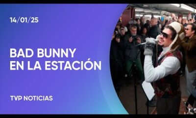 El sorpresivo show de Bad Bunny en el metro de Nueva York