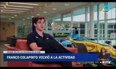 Franco Colapinto volvió a la actividad