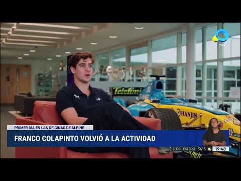 Franco Colapinto volvió a la actividad Franco Colapinto volvió a la actividad