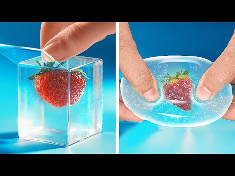 FRUTAS DE GELATINA SATISFACTORIAS 🍓😍 IDEAS DIY DE SQUISH PARA INTENTAR EN CASA