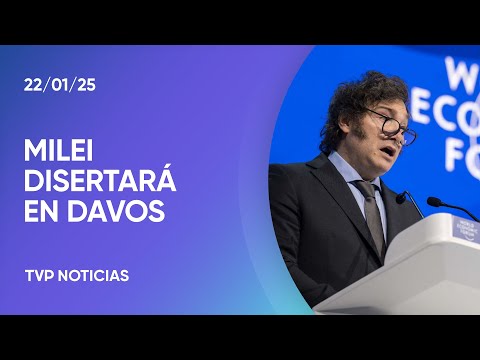 Javier Milei disertará en Davos Javier Milei disertará en Davos