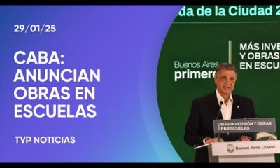 Jorge Macri anunció más de 6.000 millones para obras en escuelas porteñas