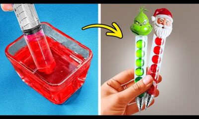 LÁPICES DIVERTIDOS Y SQUISHY 🍡🍎 ¡ÚTILES ESCOLARES COLORIDOS PARA HACER EN CASA!