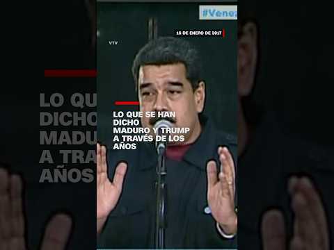 Lo que se han dicho Maduro y Trump a través de los años