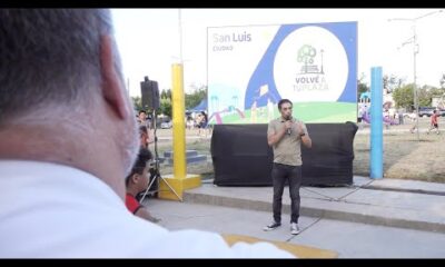 Los vecinos del barrio 114 Viviendas celebraron la renovación de su plaza