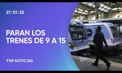 Mañana paro de trenes en todo el país