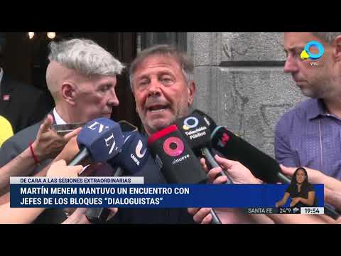 Martín Menem mantuvo un encuentro con jefes de los bloques “dialoguistas”