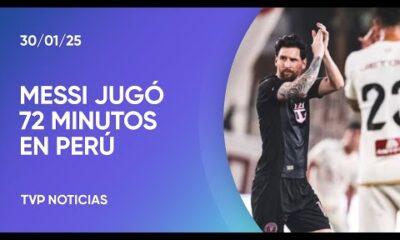 Messi jugó en Perú y lo ovacionó una multitud