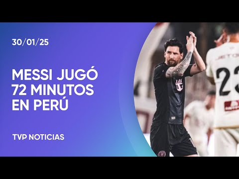 Messi jugó en Perú y lo ovacionó una multitud
