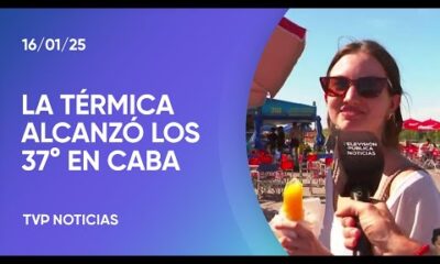 Ola de calor: la gente enfrenta las altas temperaturas en Costanera Sur