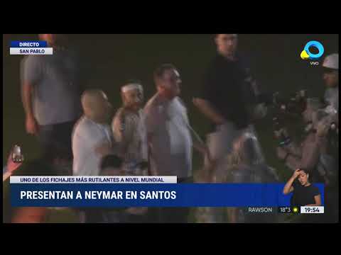 Presentan a Neymar en Santos Presentan a Neymar en Santos