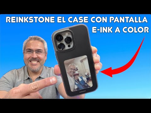 ReinkStone Case X1 para el iPhone 16 Pro Max con pantalla E-Ink a color