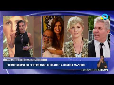 Respaldo de Burlando a Romina Manguel