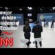 Resumen: Los momentos más destacados del debate presidencial en Ecuador