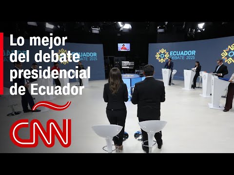 Resumen: Los momentos más destacados del debate presidencial en Ecuador